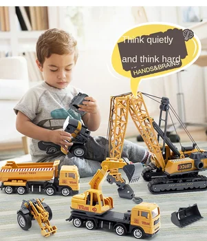 Vaikų Inžinerijos, Transporto priemonės Modelis Žaislas Maišytuvas Sunkvežimių Ekskavatorių Berniukas Mergaitė Imitacija Inercijos Vaikų Žaislas Lydinio Žaislų Parduotuvė