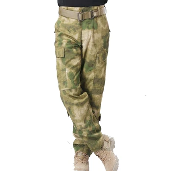 A-TACS FG Kamufliažas Medžioklės Drabužius Ilgai Krovinių Pants Mens Taktinis Kovoti Airsoft Kelnes Kelnės