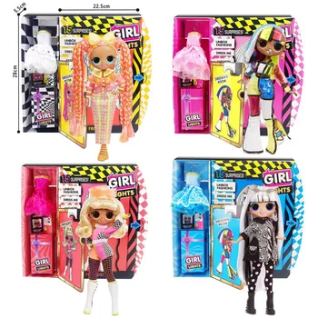 Naujas lol staigmena lėlės naujo produkto trijų kartų OMG LĖLĖS lėlės 9 colių mados lėlės aklas lauke mergaičių žaislai vaikams