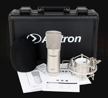 Aukščiausios Kokybės Alctron MC001 kondensatoriaus mikrofonas, pro įrašų studijoje mikrofonas Su nešiojimo dėklas įrašymas mikrofonas