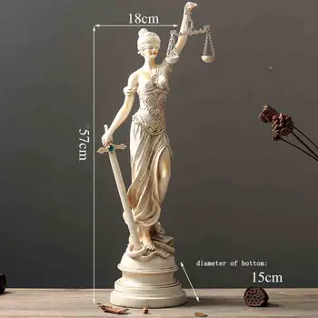Deivės Themis Lady Teisingumo Graikų Mitologijos Duomenys Statula Kūrybinės Amatų Kambarį Apdaila