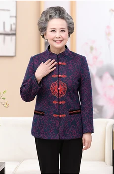 Populiariausi produkto 2019 Trumpas Kailis moterų Didelio dydžio drabužių moterims, vidutinio amžiaus drabužių Rudens ilgomis rankovėmis, paltai K4635