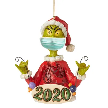 2021Grinch Kalėdų Papuošalai Kabinti su Data ir Pasirašyti Kalėdų Dekoratyvinis Dovanų FP8