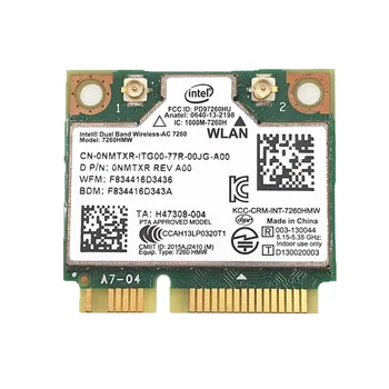 876M Dual Band 2.4+5G Bluetooth V4.0 Wifi Bevielio Mini PCI-E Korta Intel 7260 AC 7260HMW dovanų dėžutės 7265 JI-7265HMW 8265 8265HMW