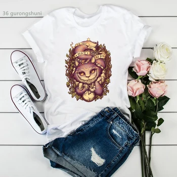Vintage marškinėliai moterų pelės laikrodis, grafinis spausdinti camiseta mujer t-shirt vasaros estetinės Hip-hop moterų viršūnių plus size moterys
