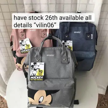 Disney Mickey mouse kuprinė multi-funkcija didelės talpos kuprinė vystyklų krepšys, atsparus vandeniui vyrų, moterų pečių krepšys, kelioninis krepšys