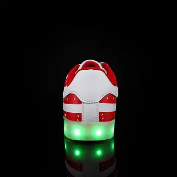 RayZing LED BATŲ pora Laisvalaikio Bateliai LED Švyti Vyrų Unisex USB Įkraunamas LED Šviesos IKI Bateliai Suaugusiems LED Batai