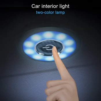 Automobilių galinių sėdynių, Lubų, Stogo Šviesos Rinkiniai Aikštėje Dome Transporto priemonės Patalpų Lubų Lempa LED Automobilio Salono Skaitymo Šviesos Magnetinis LED Naktį