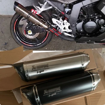 FD Universalus Motociklų Išmetamųjų 304 Plieno yoshimura dujų Išmetimo Duslintuvo Pabėgti Vamzdis užsivilkti db žudikas 51mm