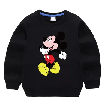 2020 m. Vaikų Naujos Disney Džemperis Rudens Žiemos Plius Aksomo Šiltas Prakaitas Marškinėliai Berniukams, Mergaitėms Mickey Apvalios Kaklo Viršų