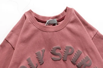 Kanye West 3D Putos Laiškas Spausdinti trumparankoviai marškinėliai Vyrams ir Moterims, O Kaklo Streetwear Medvilnės Harajuku Prarasti Atsitiktinis Marškinėlius
