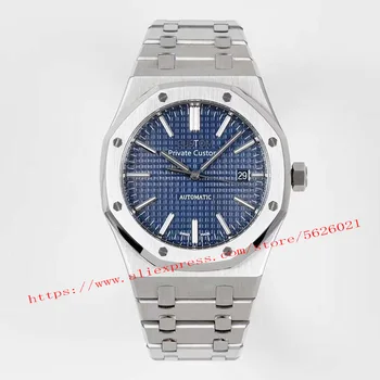 Vyrų Sporto Laikrodžiai 41mm Sapphire Kristalas Nerūdijančio Plieno Vyrų Automatinis Mechaninis laikrodis Šviesos Kalendorius Wateproof Vyrų Laikrodis