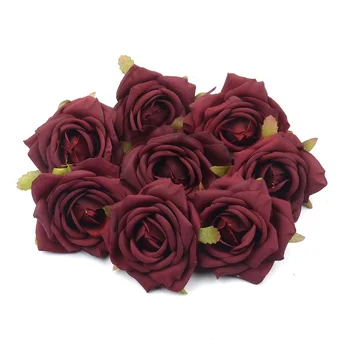 15vnt 7cm Europos Retro Dirbtinio Šilko Rožė Gėlių Galvos Dėl Vestuvių Namų Puošybai 