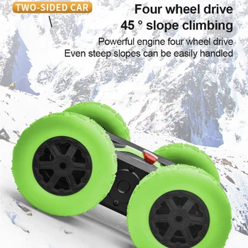 RC Automobilių 360 Laipsnių Flip Dvipusis Deformacijos Drift Car Rock Crawler Vaikas Robotas Didelės Spartos Nuotolinio Valdymo Automobilio Žaislai Vaikams