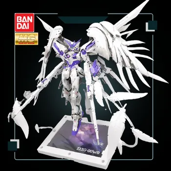Bandai Gundam Anime Veiksmų Skaičiai Asamblėjos Modelis Supernova MG 1/100 XXXG-00W0 Violetinė Gundam Modelio Papuošalus Apdaila