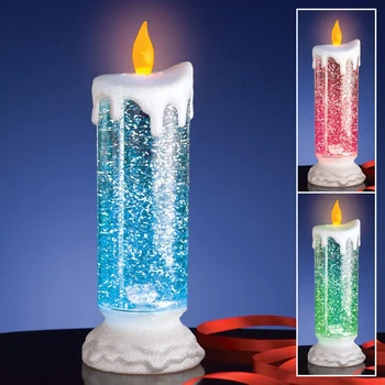 Įkrovimo Spalva Elektroninių LED Vandeniui Žvakė Su Blizgučiai Spalva Keičiasi LED Vandens Žvakė LADA-pardavimas