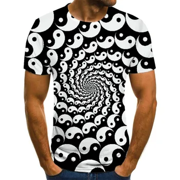 2020 metų Hip-Hop vyriški Marškinėliai Vasaros Naują Stilių 3D Atspausdintas Trumpas Rankoves Vyrų T-shirt Mados marškinėliai Tee Viršuje Streetwear