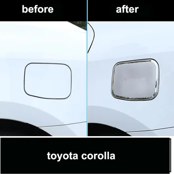 Lsrtw2017 Toyota Corolla E170 Automobilio Degalų Bako Dangtelis Dangtelis Apdailos Chrome 