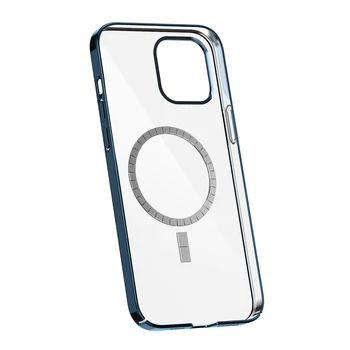 MagSafe Atveju iPhone, 12 Mini Pro Max, Belaidžio Įkrovimo Magnetas Atveju, derinys optiškai skaidrus polikarbonatas ir lankstus mate