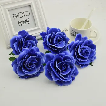 100vnt šilko rožė vadovai 9cm Dirbtinės gėlės namuose vestuvių automobilių apdailos 