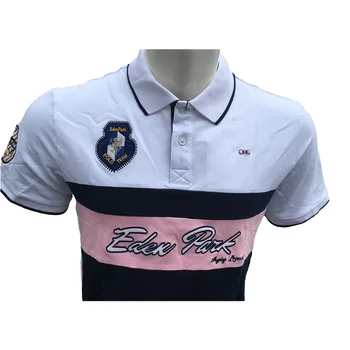 Vyriški polo marškinėliai parkas homme trumpas rankovės poloshirt vyrai prancūzų prekės ženklas verslo eden atsitiktinis siuvinėjimo socialinės medvilnės golfo viršūnės