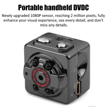 Mini Kamera WIFI Fotoaparato Korpuso CMOS Jutiklis, Diktofonas, vaizdo Kameros SQ8 VISĄ Naktį Vizija Vandeniui DV Kamera Juodo Plastiko ACEHE --