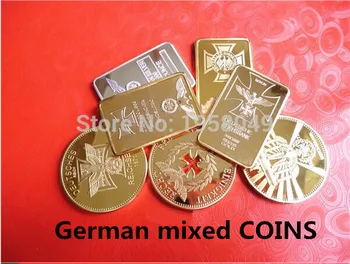 70 vnt AUKSĄ, padengtą vokietijos monetų kolekciją nustatyti,WW2 vokietijoje monetų kolekciją rinkinį !dhl nemokamas pristatymas
