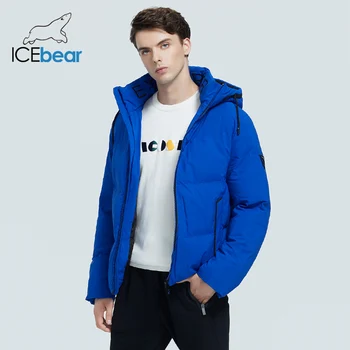 ICEbear 2020 Naujas Žiemą Storas Šiltas Vyrų Striukė Stilingas Atsitiktinis vyriški Paltai Aukštos kokybės Prekės ženklo Drabužių MWD19617I