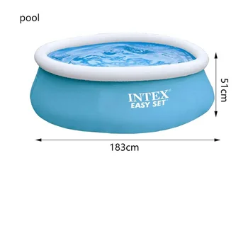 Intex 1.83 m turas šeimos pripučiamas baseinas ekologiškas baseinas vaikams suaugusiųjų lauko kūdikių žaisti baseinas su dangčiu