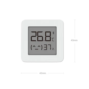 Xiaomi Pažangus Skaitmeninis Termometras 2 Mijia Bluetooth Temperatūros ir Drėgmės Jutiklis Drėgmės Matuoklis LCD Ekranas Mijia mi home App