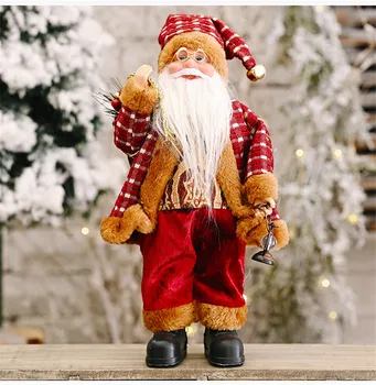 Santa Claus Lėlės Didelis 30*20cm Kalėdų Eglutės Ornamentu Naujųjų Metų Namų Puošybai Natal vaikams Dovanų Linksmų Kalėdų Dekoracijas fl40