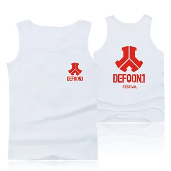 Defqon 1 medvilnės tankų negabaritinių vasaros vest hardstyle streetwear fitneso bako viršuje vyrų kultūrizmo berankoviai marškinėliai 4XL