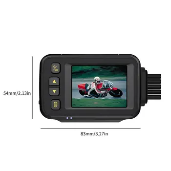Atnaujintas Motociklo Brūkšnys Cam HD 720P Dvigubas Objektyvas, Motociklą, Dviratį Vaizdo įrašymo Vandeniui Naktinio Matymo Motociklą DVR Sport Kamera
