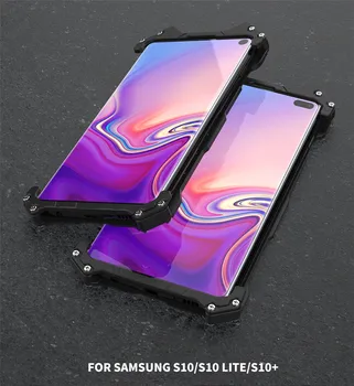 Samsung galaxy s10 Atveju R-TIESIOG Betmenas Prabanga Aliuminio Metalo Atveju 