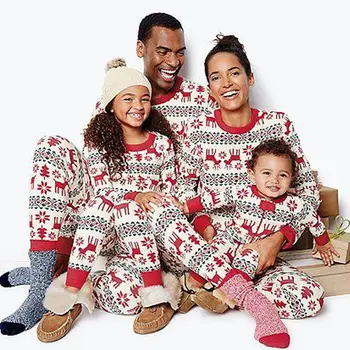 Šeima Atrodo Pižama Nustato Šeimos Drabužių Kalėdų Nustatyti Skatinimas-Parduotuvė Reklamos Atitikimo Šeimos Kalėdų Pižama Pardavimas