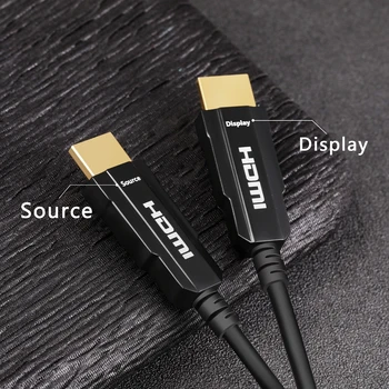 Optinio pluošto HDMI Kabelis 4K 60Hz HDMI 2.0 2.0 b 18Gbps Ultra High Speed HDR HD TV Box Projektorius PS4 10m, 20m 50m 100m HDMI Kabelis
