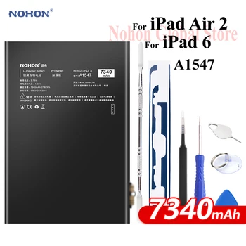 Nohon Baterija iPad 6 Oro 2 A1547 7340mAh A1566 A1567 Li-polimero Tablet Bateria +Nemokamas Įrankių, Skirtų 