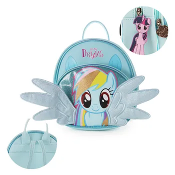 Mano Mažai Pony nauja vaikų rankinės krepšys mergaitės animacinių filmų miela monetų piniginė sparno formos Kelionių Saugojimo krepšys