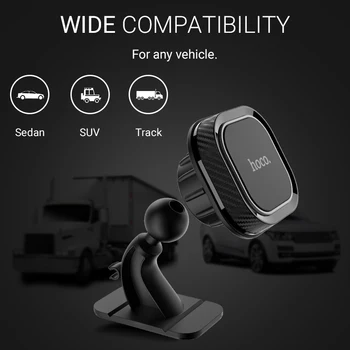 Hoco telefono laikiklis automobilyje kalno stovi magnetinio išmanųjį telefoną rankena automobilinis stovas laikiklis mini magnetas universalus iphone samsung 