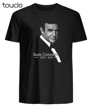 Rip 007 Sean Connery Klasikiniai Marškinėliai (Gildan Medvilnės, Juoda)