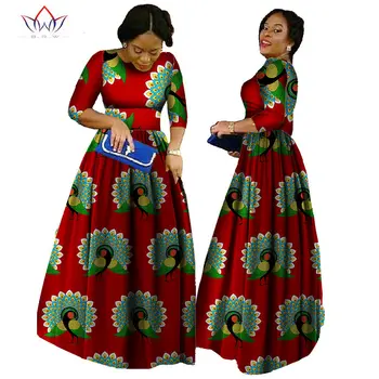 2020 m. Afrikos heidi bazin Suknelės Moterims Afrikos ilgomis Rankovėmis Suknelės Moterims Afrikos Drabužių Vaškas Dashiki Audinio 6xl BRW WY516