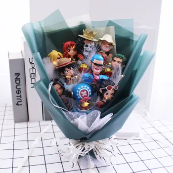 Naujas 10 vnt. Viename Tony Chopper Veiksmų Figur žaislų, animacinių filmų gėlių Puokštė Baigimo dovanos