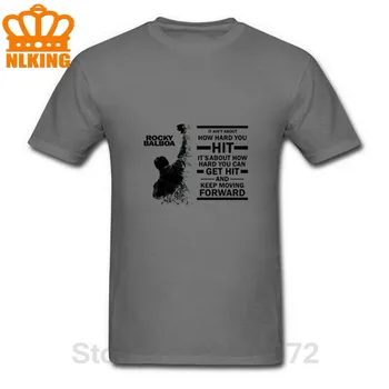 Klasikinis mados Rocky Balboa citatos marškinėliai vyrams Rocky Balboa T-shirt vyrai tee marškinėliai homme Uolų vyrai t-shirt Camiseta masculina