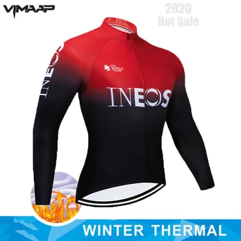 2021 Nauja Komanda INEOS Žiemą šilumos vilnos Dviračių Drabužius mens dviračių Džersis Sporto jojimo dviračiu, MTB drabužių Šiltas Ropa ciclismo