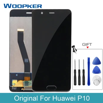 Originalą Huawei P10 LCD Ekranas Jutiklinis Ekranas skaitmeninis keitiklis 5.1 colių Asamblėjos Pakeitimo 