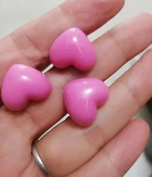 16x18mm naujas rožinės spalvos širdies formos žaislas nosies saugos žaislas nosį sunku plovimo 