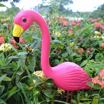 2vnt PE Tikroviški Dirbtinų Flamingo Ornamentu Namų, Sodo Kieme Veja Meno Kalėdų Vestuvių Ceremonija Apdaila