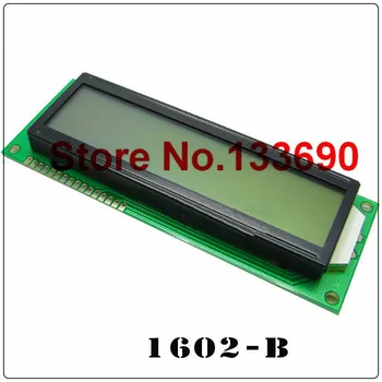 5V didesnis LCD 1602 16x2 didžiausią rašmenų didelis dydis FSTN juoda/mėlyna/geltona ekranas 122*44mm HD44780 wh1602L1 AC162E LMB162GBY