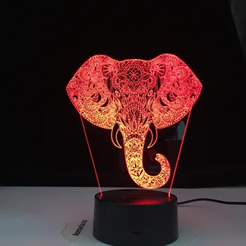 3D Touch Dramblys Naktį Šviesos Spalvinga Keitimas LED Stalo Lempa Dovana Kambarį Baro Dekoras Apšvietimas Dropshipping