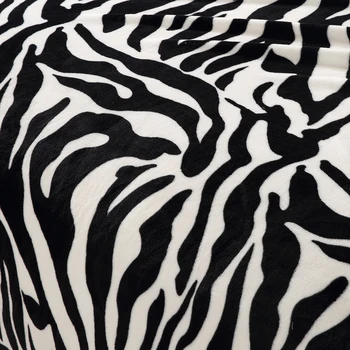 Super Patogus Minkštųjų Audinių Vėlimo Antklodė Zebras Dryžuotas Raštas Gėlių Antklodė Mesti Ant Sofa-Lova Kelionės Kvėpuojantis
